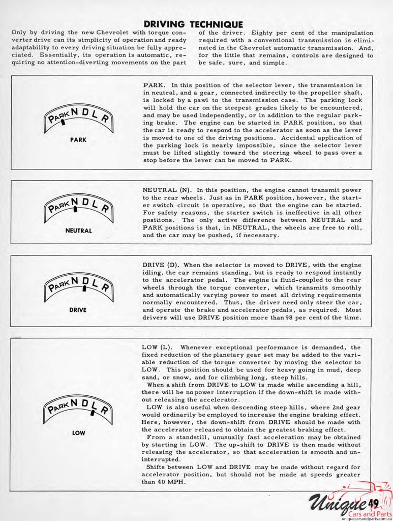 1950 Chevrolet Engineering Features Brochure Page 46